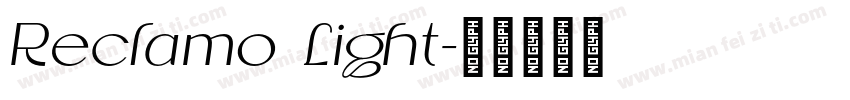 Reclamo Light字体转换